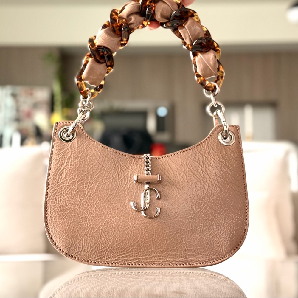 Jimmy Choo Patent Leather Varenne Handle Bag